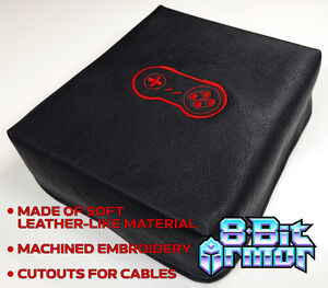 8Bit Armor Super Nintendo SNES Console Faux Leather Dust Cover Protector w/ Logo